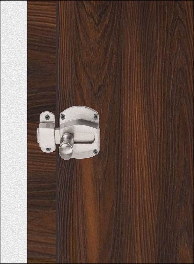 Sardar Brass Door Latch SS Finish| Baby Latch Lock| Sliding Latch Lock| Tower Bolt for Home, Office, Kitchen, Bathroom - Image 1